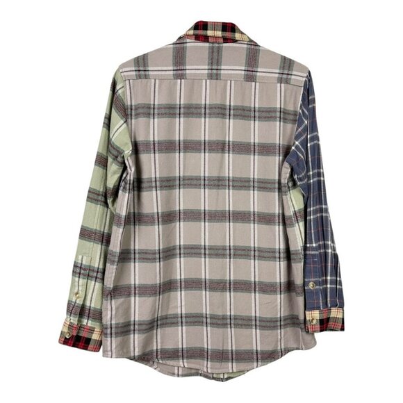 Dolls Kill x Holly Hobbie Mixed Plaid Flannel Shirt - Picture 3 of 11